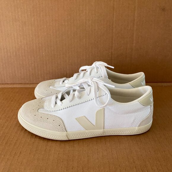 VEJA Women's Volley Canvas+Leather White Natural | US 8, EU 39 - Picture 2 of 9